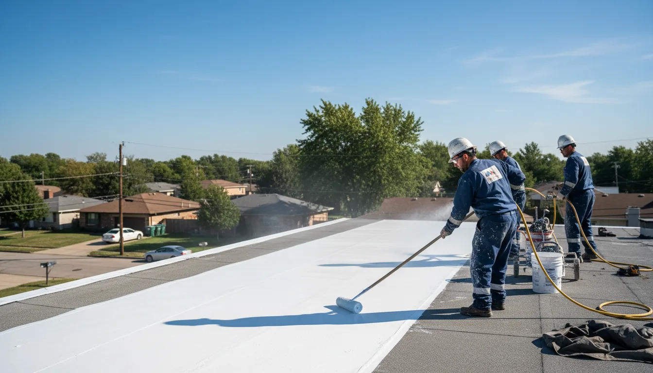 Commercial roof coating in Duke, OK near me